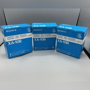 SONY XA-10B 10 Disc CD Changer Replacement Magazine Cartridge NEW - LOT OF 3